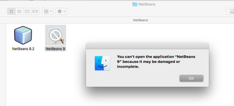 Mac app damaged or incomplete form